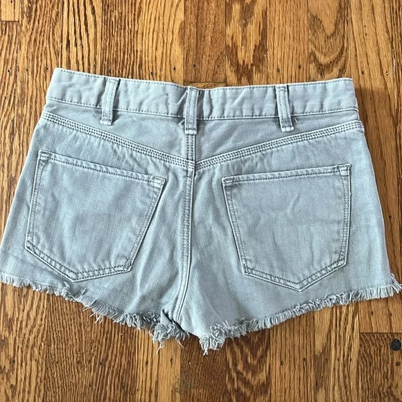 Free People light gray denim shorts! - Picture 2 of 4